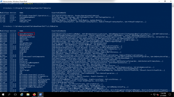 Get-Module -Listavailable