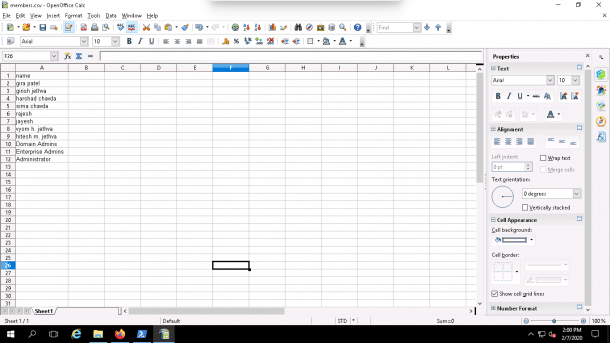 export AD group members to CSV file